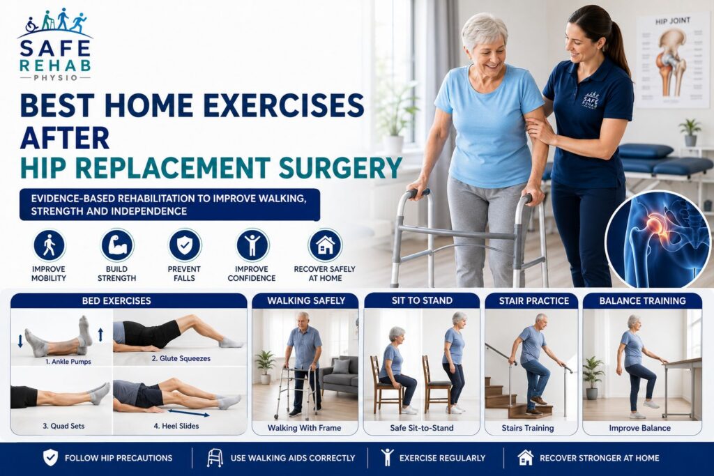 best home exercises after hip replacement surgery
